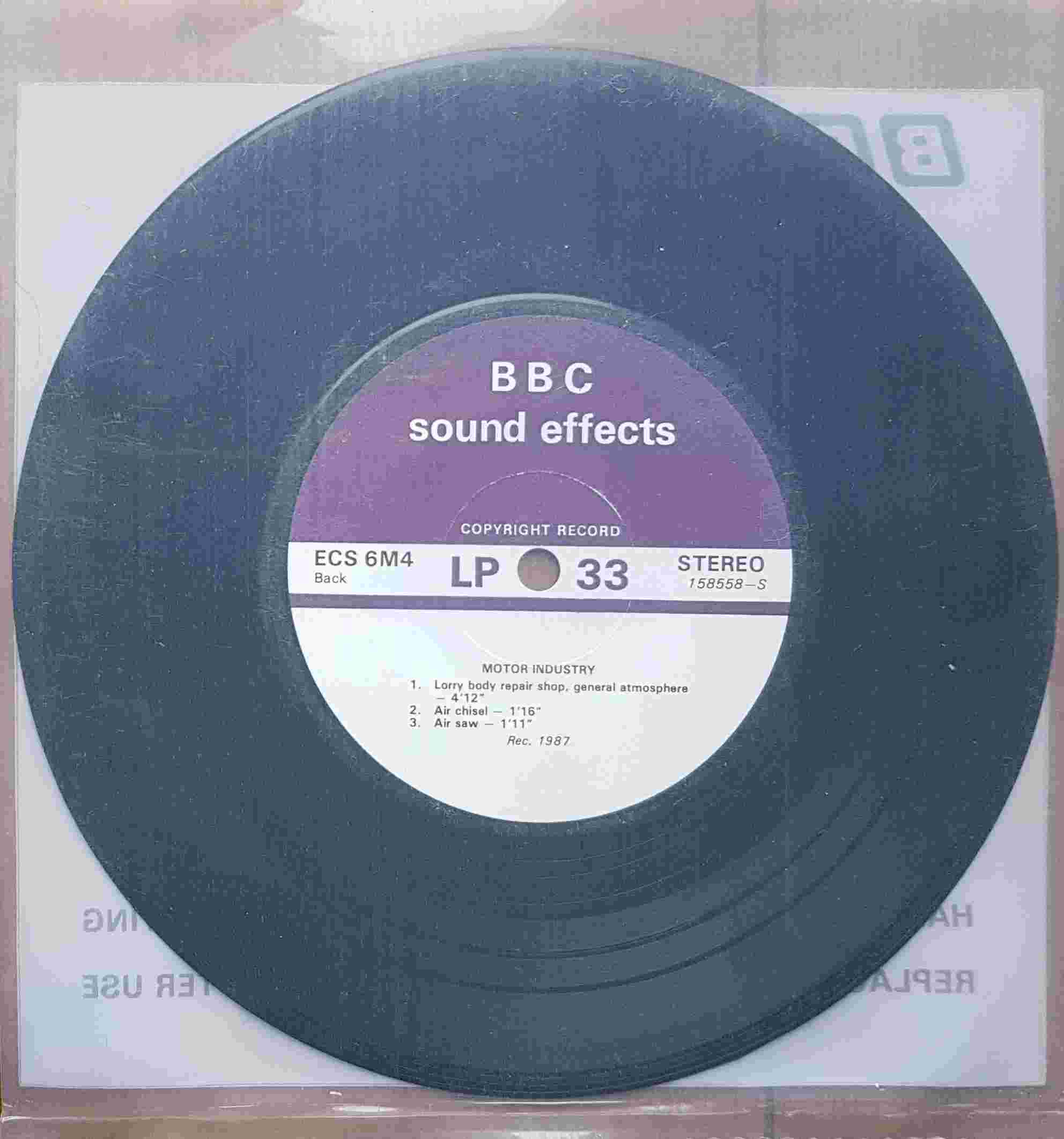 Picture of ECS 6M4 Motor industry by artist Not registered from the BBC records and Tapes library